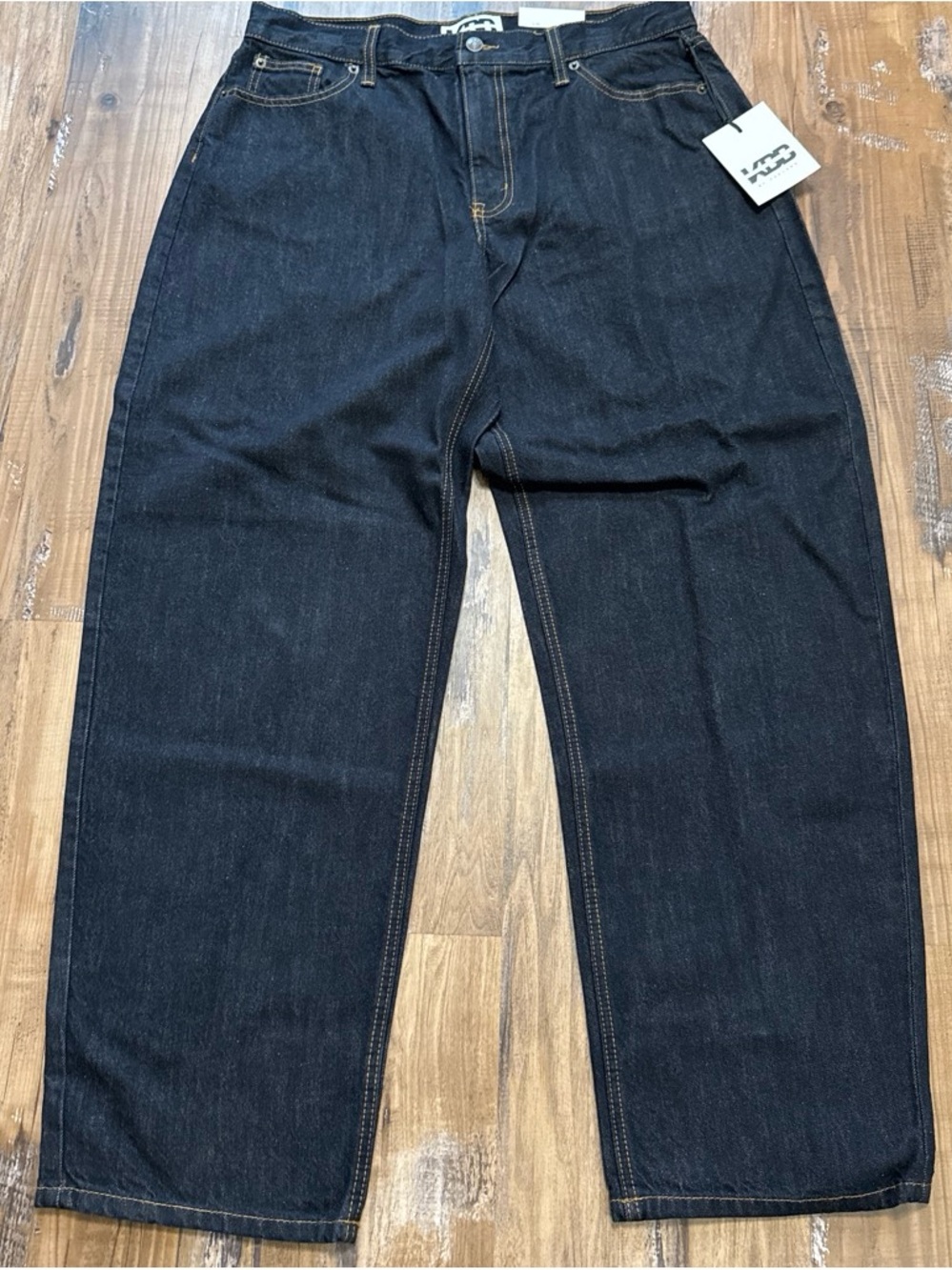 Dark Indigo KBB Barrel Leg Jeans